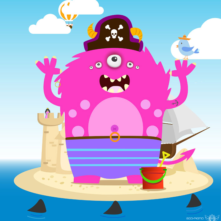 Mostri di porporina che invadono il manifesto dei Magenta